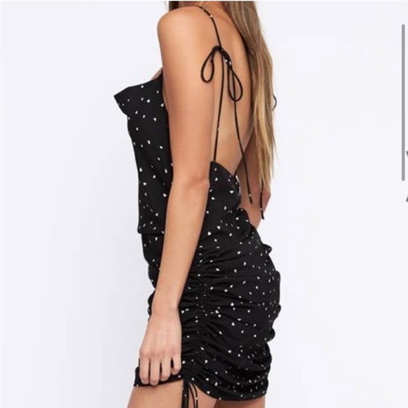 Lioness String Along Mini Dress Hearts Black - Picture 6 of 10